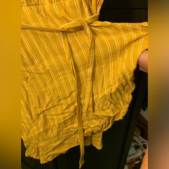 Blue Rain Yellow Stripped Dress - Picture 4 of 10